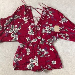 NWT Floral romper
